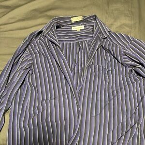 Men’s dress shirt. Purple — barely worn. Size neck 15.5 and length 32-33
